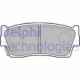 Set plăcuțe frână față DELPHI Suzuki Grand Vitara Vitara X-90 1.6/1.9D 88-03 înălțime 44mm lățime 103mm grosime 14mm senzor uzură Da