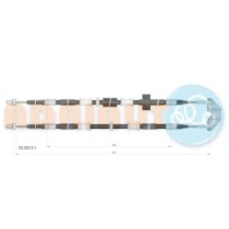 Cablu, frana de parcare ADRIAUTO