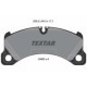 Set placute frana Fata TEXTAR Porsche Cayenne 3.0D-4.0H Inaltime 94.3mm Latime 209.5mm Grosime 17.1mm Senzor uzura Da