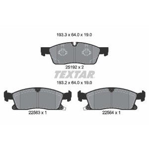 Set placute frana,frana disc TEXTAR