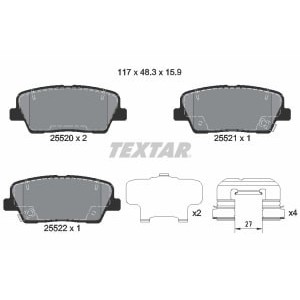 Set placute frana,frana disc TEXTAR