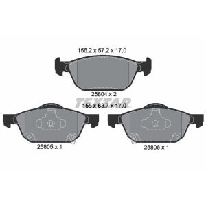 Set placute frana,frana disc TEXTAR