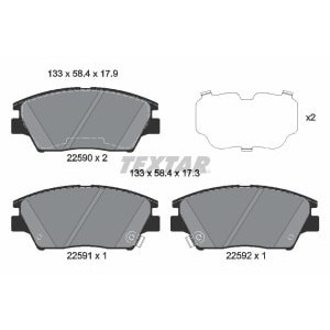 Set placute frana,frana disc TEXTAR
