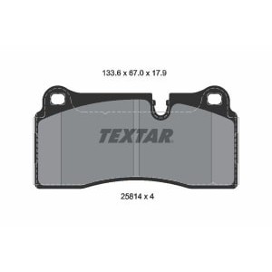 Set placute frana,frana disc TEXTAR