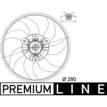 Ventilator, radiator MAHLE