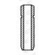 Ghid supapă evacuare AE PB OM362LA 364/A 366/A/LA diametru interior 10.01 mm exterior 15.05 mm lungime 67.0 mm fontă piesă