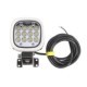 Lampa de lucru LED WAS 12/24/60V 48W 6000lm 12 LED-uri lungime 110mm inaltime 110mm adancime 46mm sirma 2,5m lumina focalizata