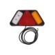 Stopuri spate WAS LED 12/24V indicator lumini frana anti-ceata parcare reflector garda spate cablu 2m montare dreapta W228