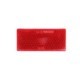 Reflector autoadeziv dreptunghiular roșu WAS 105x48 mm pentru caroserie iluminare lumini de reflectare