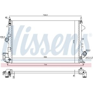 Radiator, racire motor NISSENS