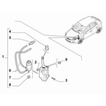 Rezervor apa,spalare parbriz OE FIAT