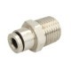 Cap de cuplare pneumatic metal montare TEKALAN 1/4" exterior drept de urgență PNEUMATICS 1buc 5x1 mm