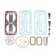 Set reparație compresor aer MOTO-PRESS Kit reparare compresor KNORR LK4930 LK4944 LK4954