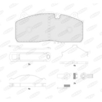 Set placute frana,frana disc BERAL