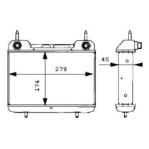 Radiator ulei, ulei motor MAHLE