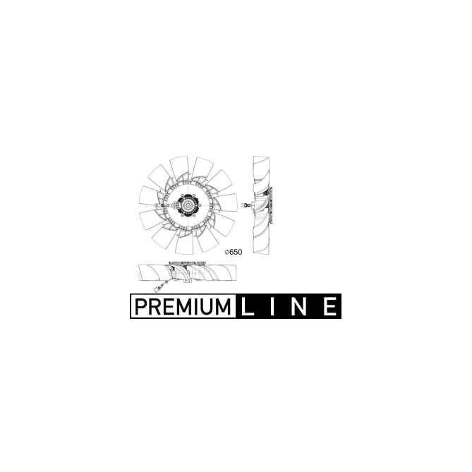 Ventilator, radiator MAHLE