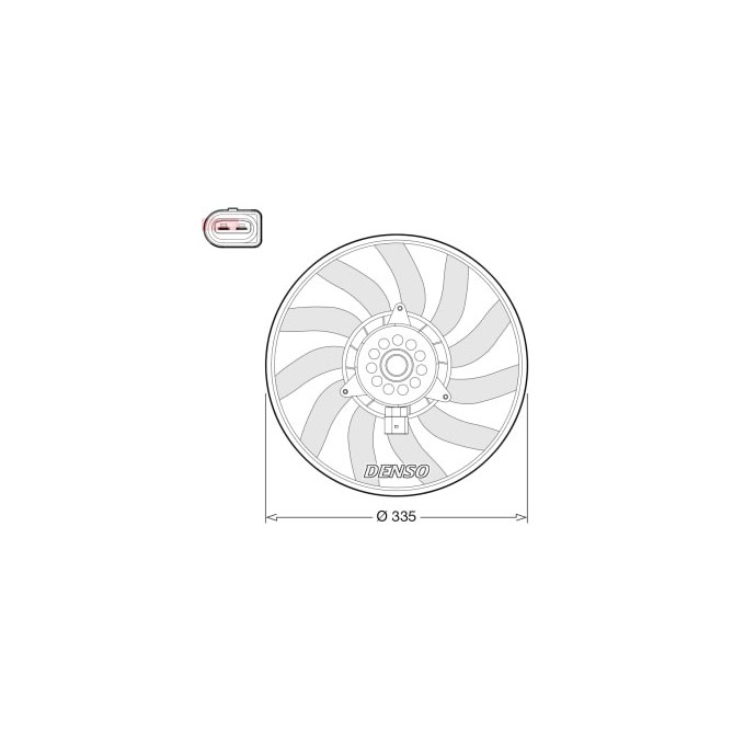 Ventilator, radiator DENSO