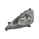 Far DEPO Lampa Frontala Stanga H4 Electric Manual Fara Motoras Negru Honda Jazz III 01.11