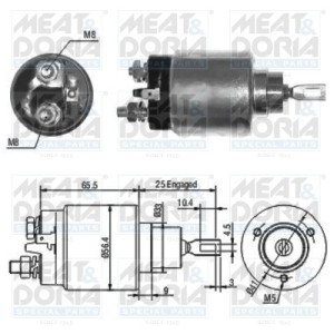 Solenoid, electromotor MEAT & DORIA