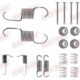 Set accesorii sabot de frână QUICK BRAKE montaj pantofi de frână AKEBONO pentru MITSUBISHI L 300 DELICA II L 300 III L200 PAJERO I II 1.6-3.2D