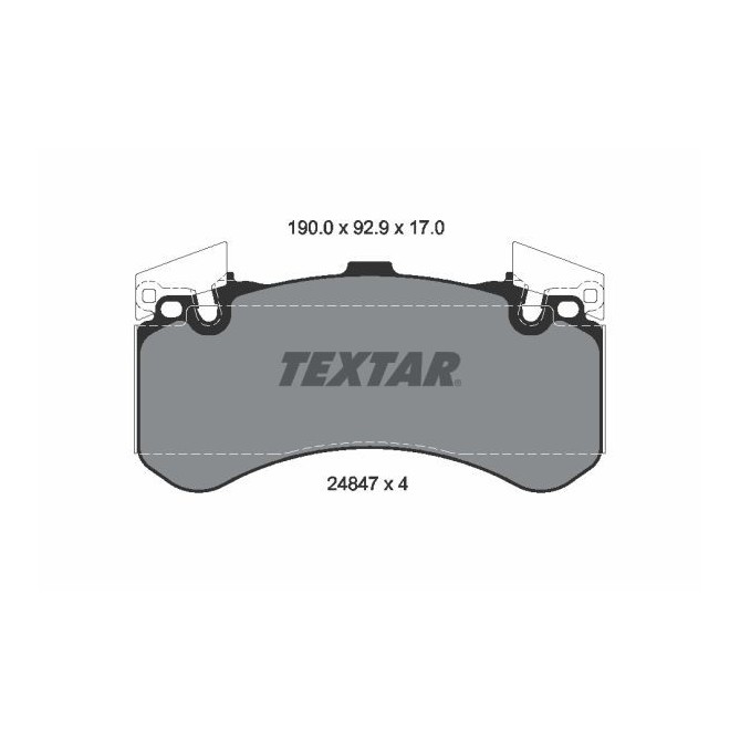 Set placute frana,frana disc TEXTAR
