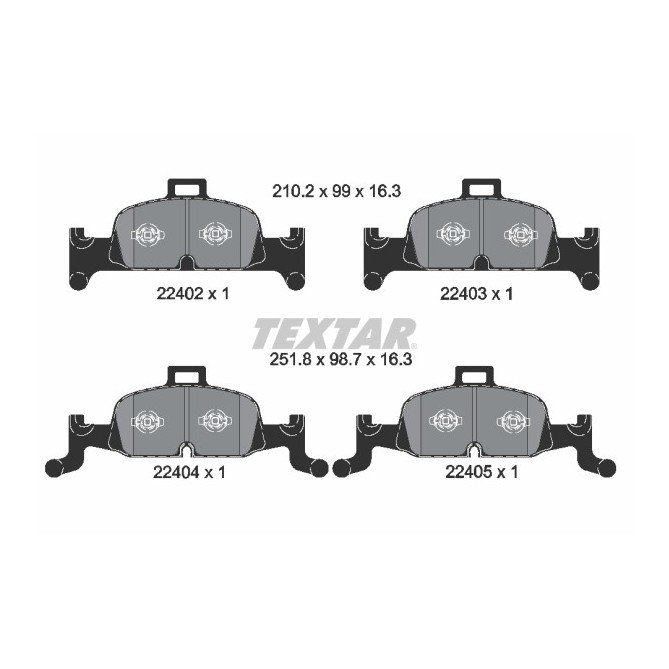 Set placute frana,frana disc TEXTAR