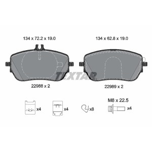 Set placute frana,frana disc TEXTAR
