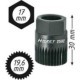 Tubulara de impact HAZET SPLINE / XZN, speciala, pentru alternator, 30 mm, 17 mm, 19.6 mm, Seat / Skoda / VAG / VW