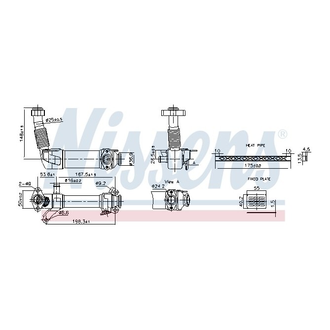 Radiator, recirculare gaze de esapament NISSENS