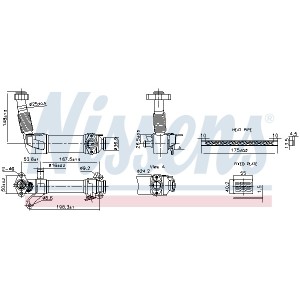 Radiator, recirculare gaze de esapament NISSENS