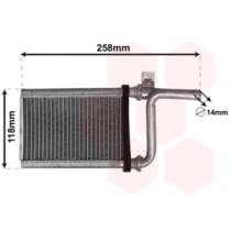 Schimbator caldura, incalzire habitaclu VAN WEZEL