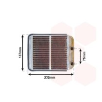 Schimbator caldura, incalzire habitaclu VAN WEZEL
