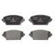 Set placute frana fata DELPHI pentru HONDA ACCORD VI, NISSAN ALMERA TINO, PRIMERA 1.6-2.3, dimensiuni 58 mm x 132 mm x 17 mm
