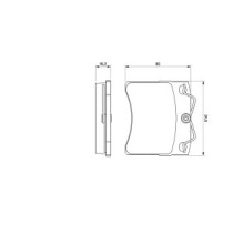 Set placute frana,frana disc BOSCH