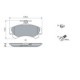Set placute frana fata BOSCH pentru VOLVO S40 I, V40; MITSUBISHI CARISMA, COLT CZC VI, COLT VI, SPACE STAR; SMART FORFOUR 1.1-2.0 05.95-06.12
