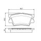 Set placute frana spate BOSCH pentru VOLVO 340-360, PONTIAC VIBE, TOYOTA AVALON, CAMRY, RAV 4 III, RAV 4 IV 1.8-3.5 08.84