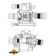 Termostat sistem racire 83°C in carcasa pentru CITROEN BERLINGO/MINIVAN, C1, C2, C2 ENTERPRISE, C3 I, C3 PLURIEL, NEMO, XSARA, FORD FIESTA V, VI 1.4D/1.6D