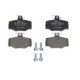 Set placute frana spate DELPHI pentru NISSAN ALMERA II, ALMERA TINO, PRIMERA 1.5-2.2D, dimensiuni: 57.0 mm x 82.0 mm x 15.0 mm