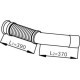 Racord evacuare DINEX teava de esapament lungime 370/390mm MERCEDES ACTROS MP2 MP3 OM541.920 OM542.921