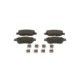 Set placute frana fata BOSCH pentru FIAT PANDA 1.2-1.3D 09.03, inaltime 51.7 mm, latime 123.0 mm, grosime 16.7 mm