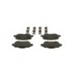 Set placute frana fata BOSCH pentru FIAT PANDA 1.2-1.3D 09.03, inaltime 51.7 mm, latime 123.0 mm, grosime 16.7 mm