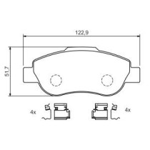 Set placute frana,frana disc BOSCH