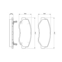 Set placute frana,frana disc BOSCH