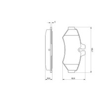 Set placute frana,frana disc BOSCH