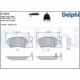 Set placute frana fata DELPHI pentru DACIA DOKKER, DUSTER, LODGY, LOGAN, NISSAN MICRA, dimensiuni 52mm x 116mm x 17mm