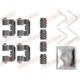 Set accesorii montare placute frana spate QUICK BRAKE pentru HYUNDAI I40 I, I40 I CW, TUCSON, KIA SPORTAGE IV, PEUGEOT 5008 II