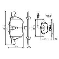 Set placute frana,frana disc BOSCH