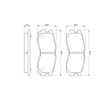 Set placute frana,frana disc BOSCH