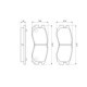 Set placute frana fata BOSCH pentru DODGE AVENGER, HYUNDAI SANTAMO, MITSUBISHI COLT III, IV, ECLIPSE I, II, GALANT VI-VIII, L200 1.6-3.0