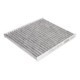 Filtru aer habitaclu SOFIMA cu carbon activat pentru ABARTH 500/595/695, FIAT 500/PANDA, FORD KA dimensiuni 202x176x17 mm